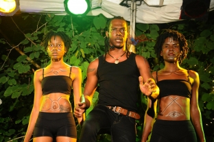 Performing "Apples & Pears" at Crop-Over Read-In, Barbados, 2011.
