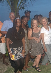 Barbadian writers gathered at ArtsEtc's annual Green Readings, Hastings Rocks, Christ Church in 2012