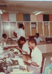 Nation newsroom, circa 1985.