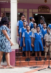 No Green Readings feels complete without at least one school choir lending its voice.  Grantley Prescod Memorial Primary did the honours.