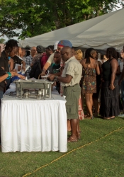 Chef Creig Greenidge pampered us with his tasty, healthy creations. 