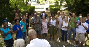 Bridgetown Literary Tour at the home of Frank Appleton Collymore.