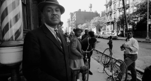 Sharing lessons in how to live.  Ralph Ellison in Harlem in 1966.  Photograph Copyright © by David Attie/Getty.