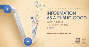 World Press Freedom Day Poster, May 3, 2021.