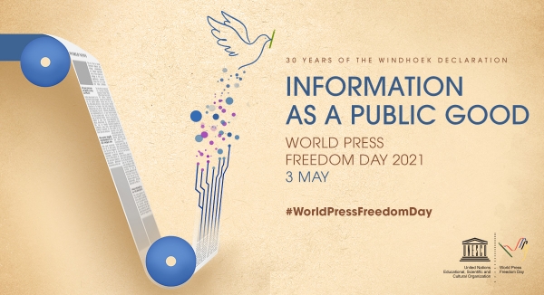 World Press Freedom Day Poster, May 3, 2021.
