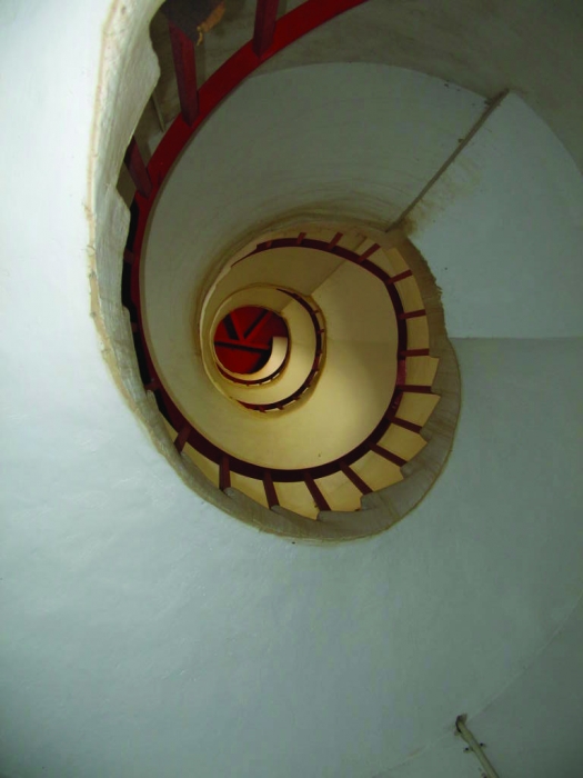 Interior of North Point lighthouse, St. Lucy, Barbados by Cosmo Corbin