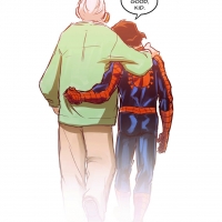 Stan Lee and Peter Parker, November 2018.