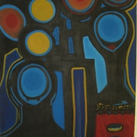 Seven Worlds  © 2015 by Gary Butte, St Lucian visual artist