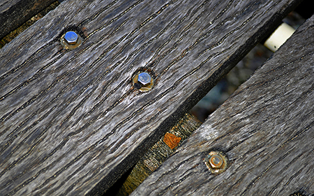 Wood Jetty at Consett Bay; 2010, by Terris Scott