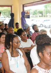 A good crowd at UWI Bookshop for the August 19, 2017, launch of The ArtsEtc NIFCA Winning Words Anthology 2015/2016.