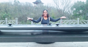 ArtsEtc intern Racquel Griffith in China, circa January 2017, on scholarship.