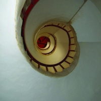 Interior of North Point lighthouse, St. Lucy, Barbados by Cosmo Corbin